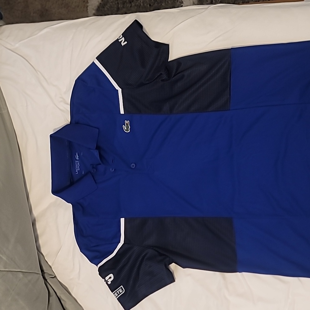 LACOSTE SPORT polo-style collared short-sleeve shirt SZ 5 (L)
